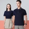 Men's solid-color polo shirts, custom-made logo lapel T-shirts, blank short-sleeved work clothes, cultural T-shirts with embroidery Application Scenario